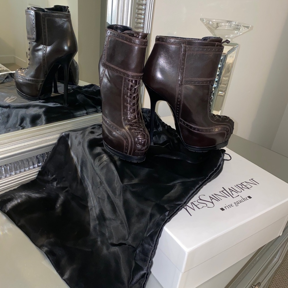 NOT FOR SALE NIB YSL Tribtoo Booties
